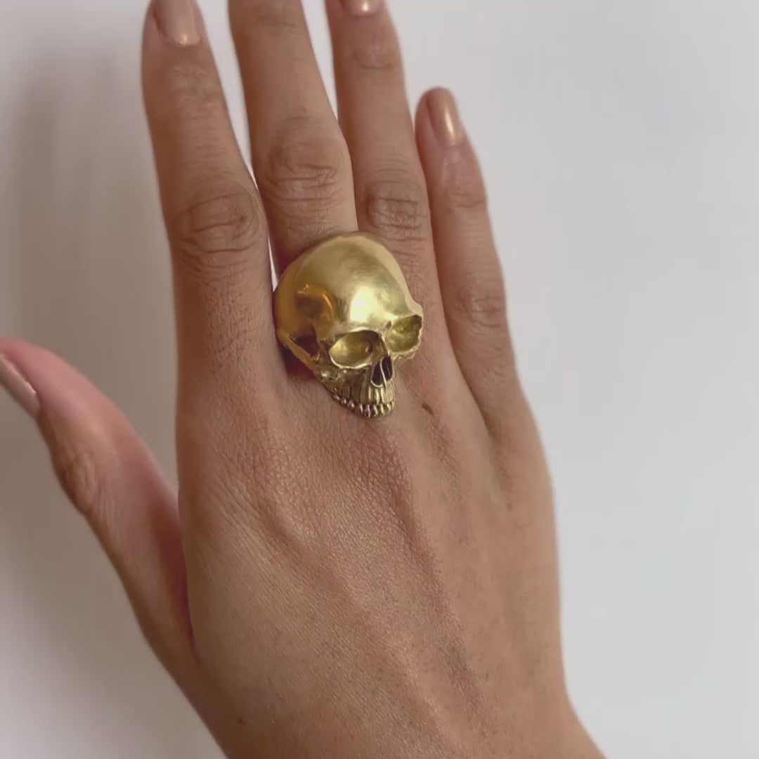 Gold Memento Mori Ring