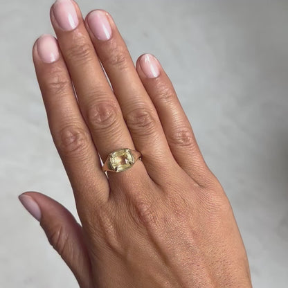 Yellow Sapphire Empire Ring