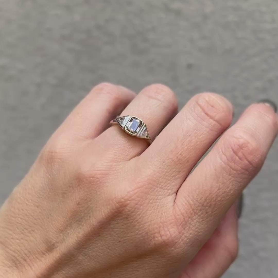 Champagne Trio Diamond Ring