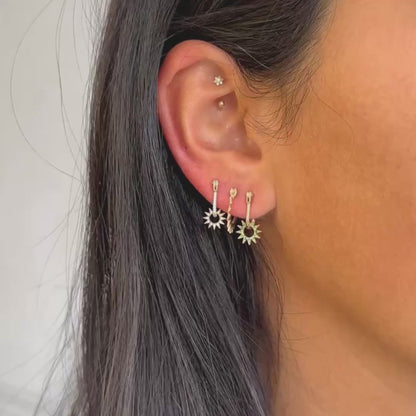 Pavé Baby Spur Earrings