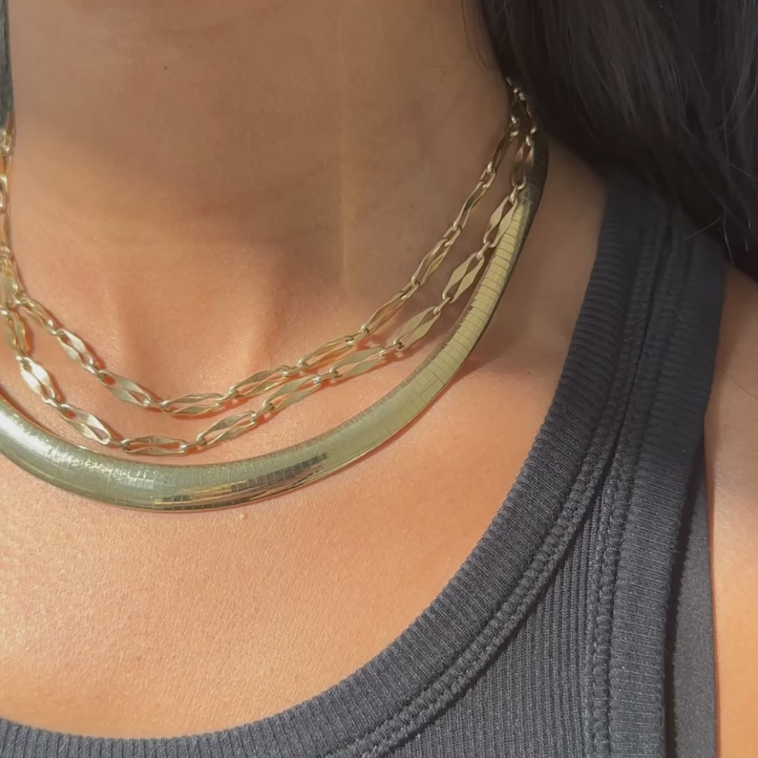 Gold Vintage Omega Necklace
