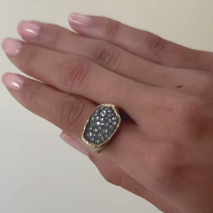 Inverted Diamond Relic Ring