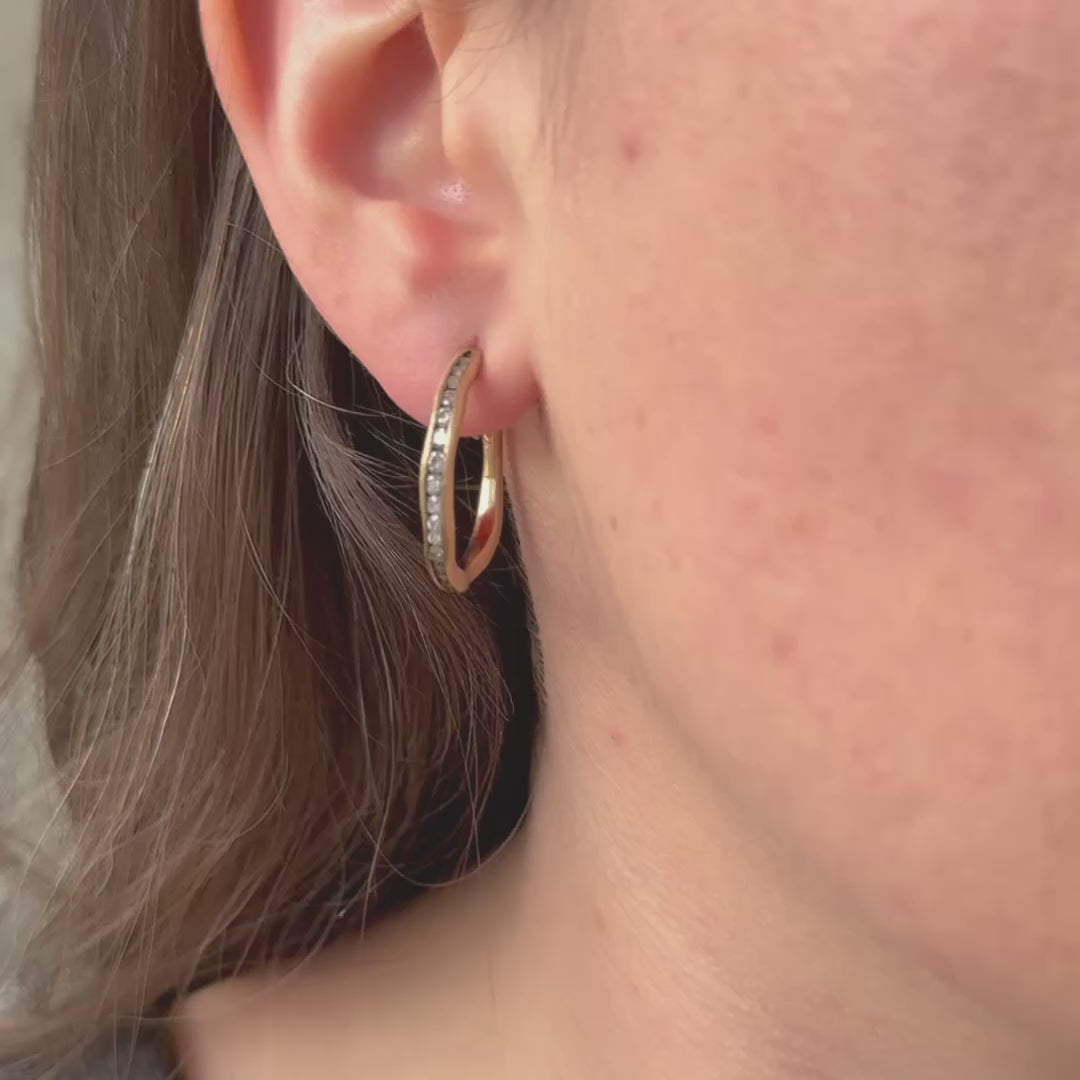 Large Diamond Fissure Hoops