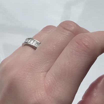 Platinum Baguette Eternity Band