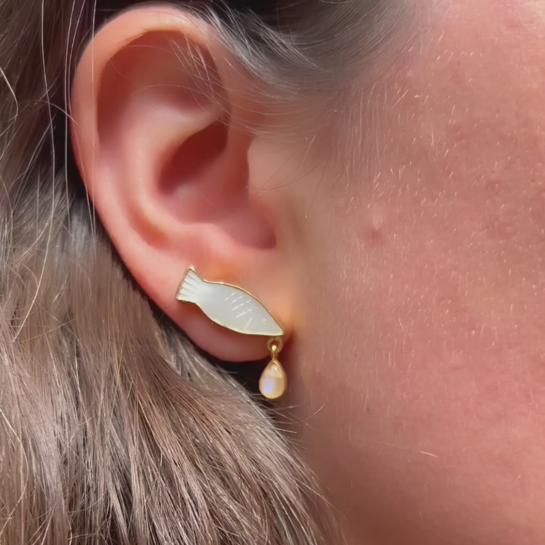 Fish Charm Earrings