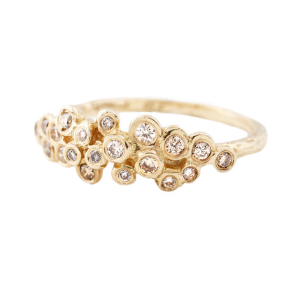 Brown Diamond Cluster Ring