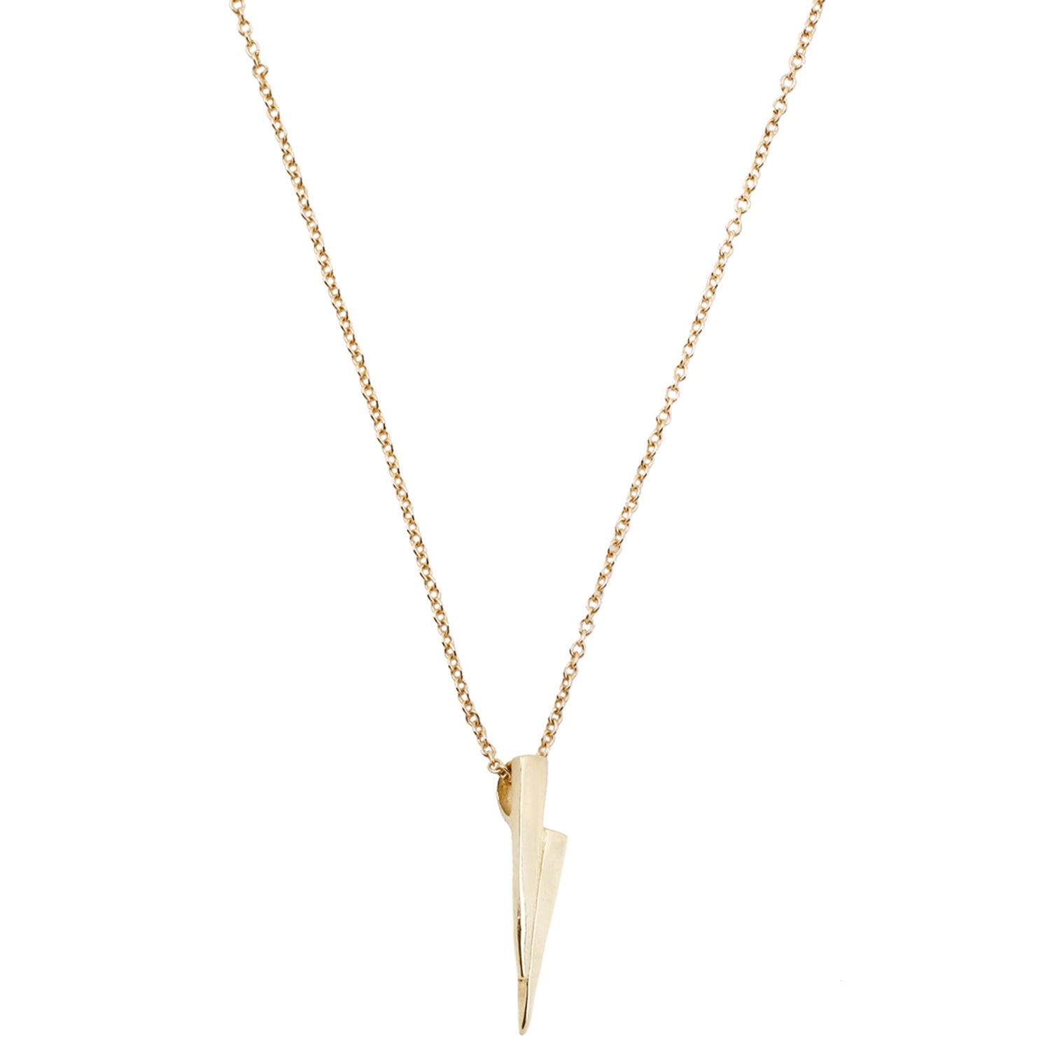 All Yellow Gold Razor Necklace