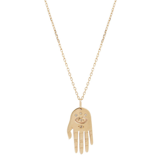 Celine D'Aoust Medium Dharma Hand Necklace
