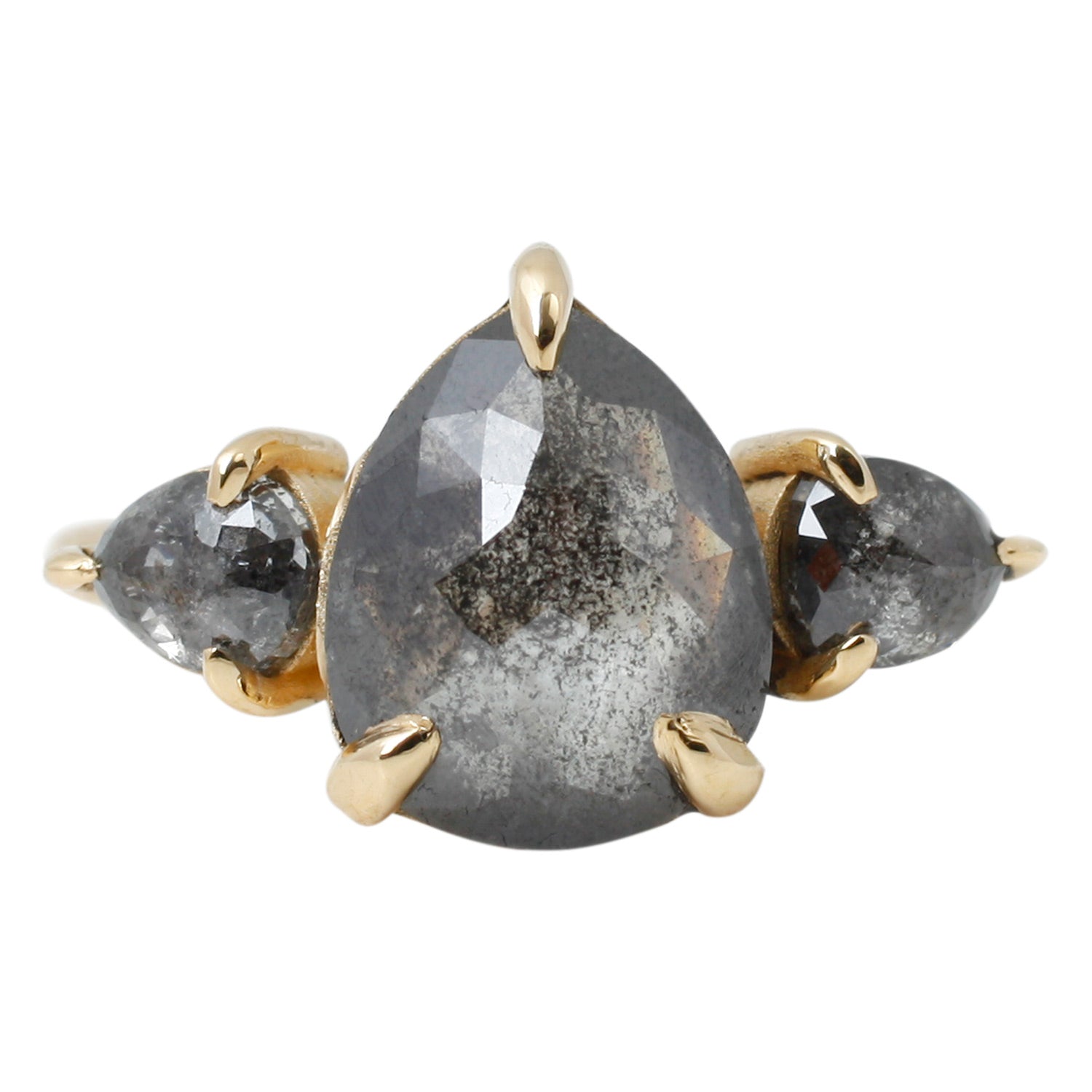 Triple Dark Salt + Pepper Ring