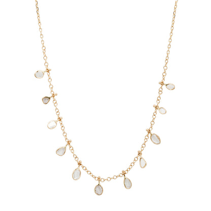 Celine Multi Diamond Slice Necklace