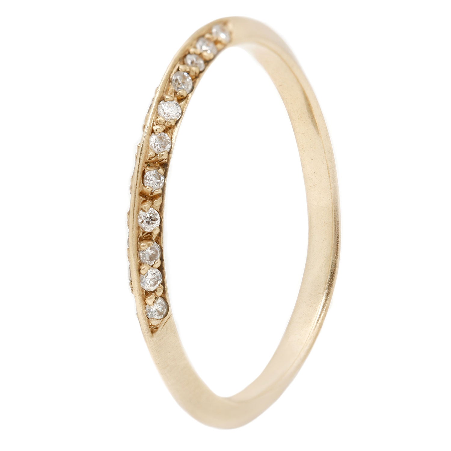 Pavé Knife Edge Band