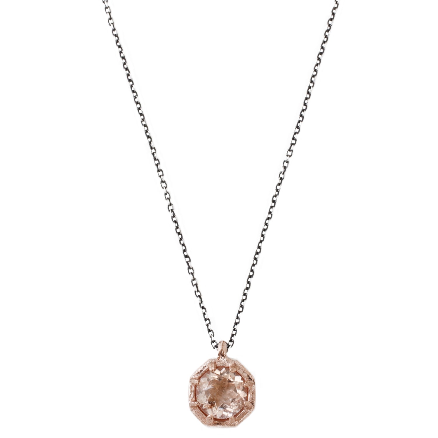 Lauren Wolf Morganite Necklace on white backdrop