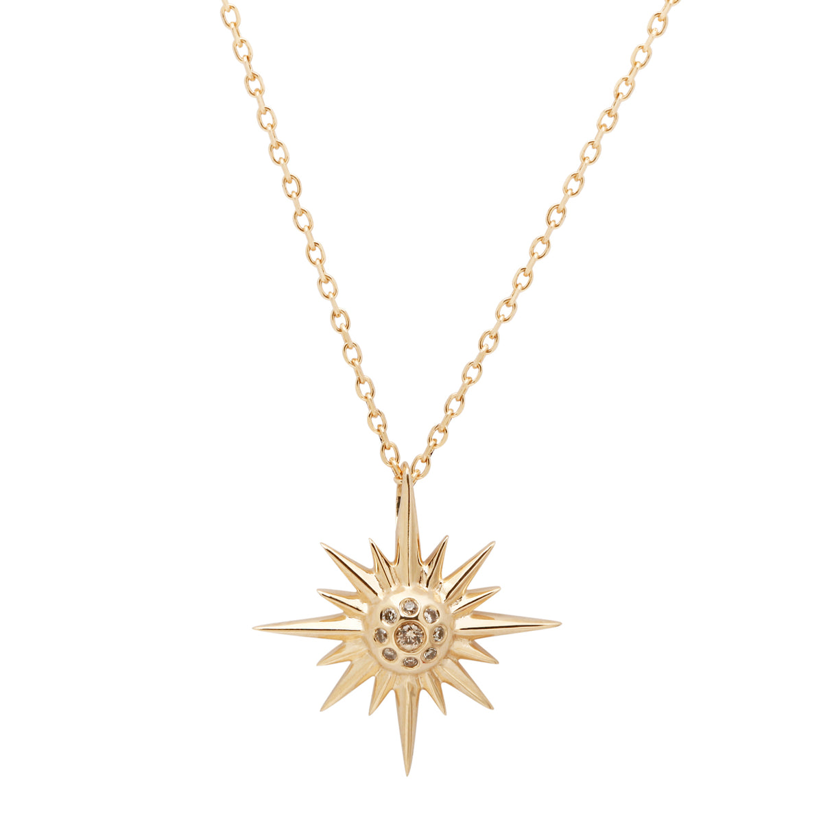 Supernova Star & Diamonds Necklace