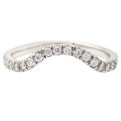 White Gold White Diamond Nesting Band