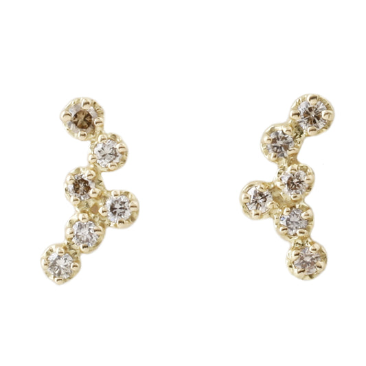 Hydra Brown Diamond Studs
