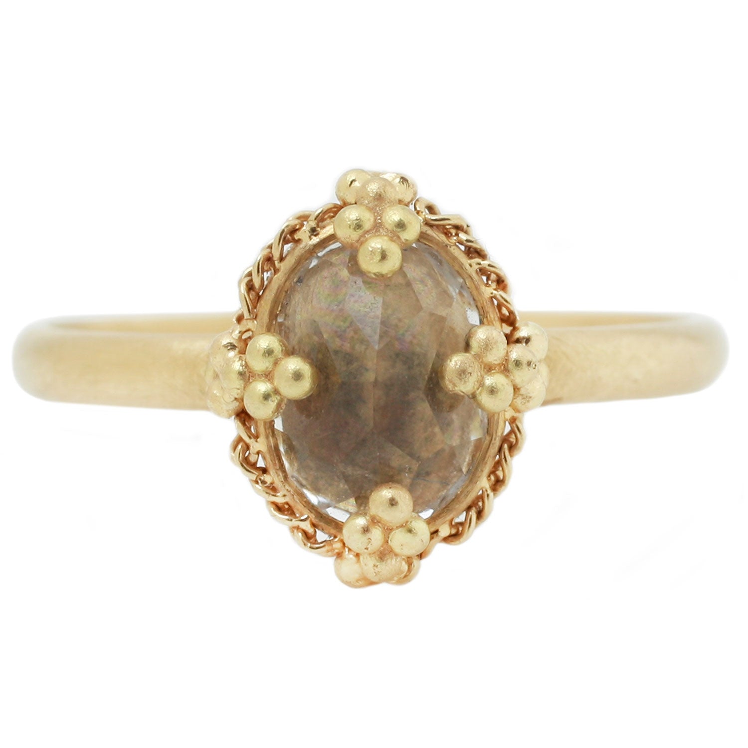Amali White Topaz Ring