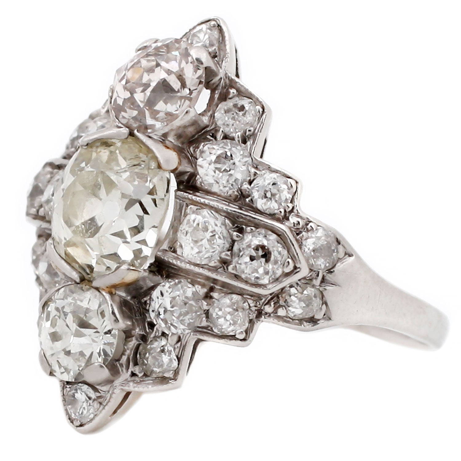 Platinum Art Deco Diamond Ring