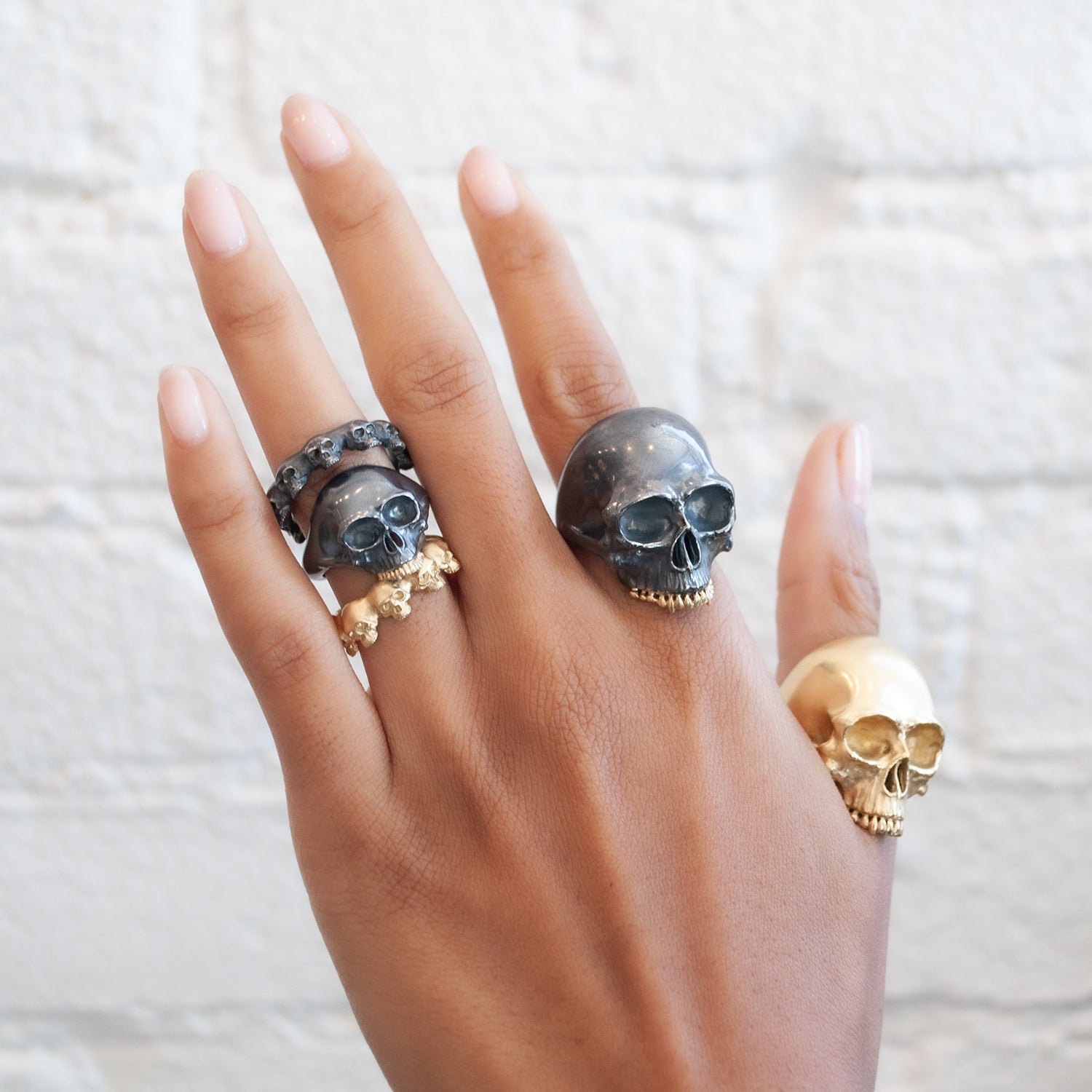 Gold Memento Mori Ring