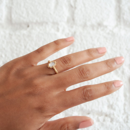 White Topaz Ring
