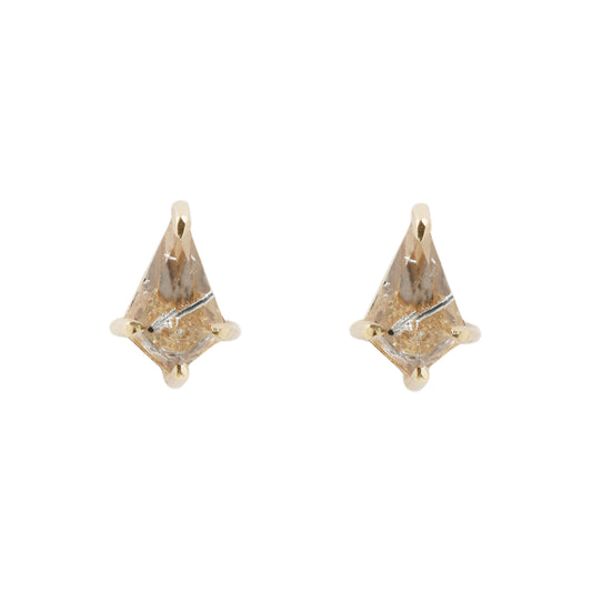 Small Quartz Kite Studs by Lauren Wolf Jewelery | ESEQUELETO