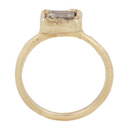 X Soft Green Diamond Ring