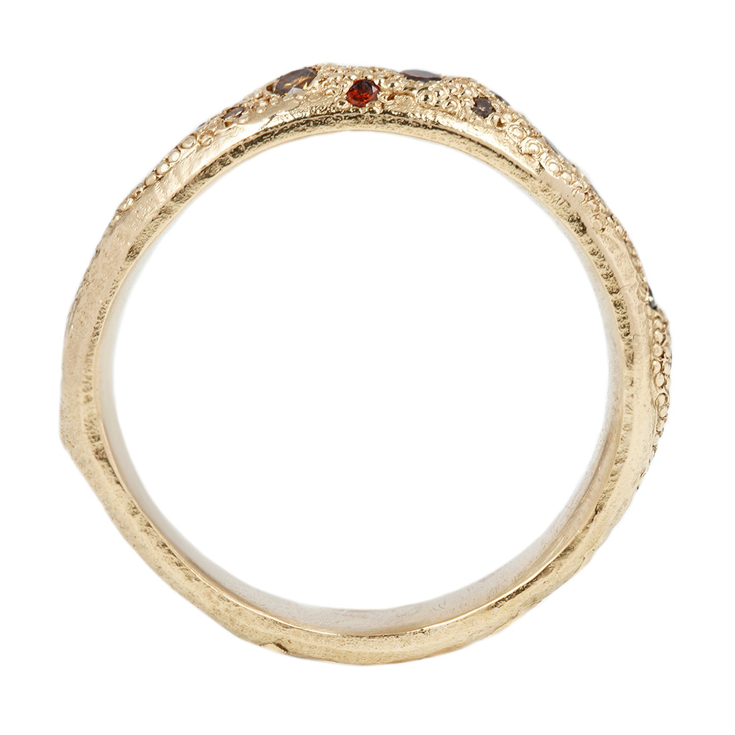 LXXVIII Cognac & Champagne Diamond Scatter Band