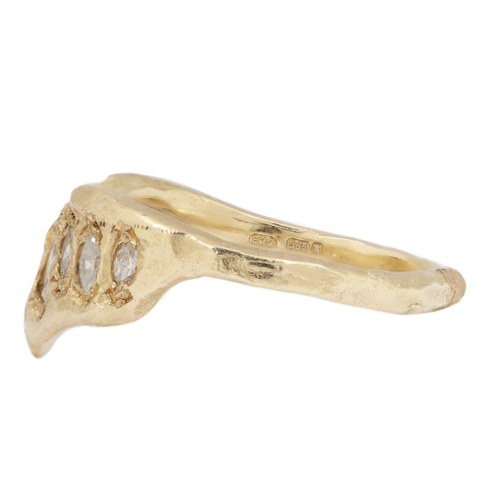 LX Marquise Diamond V Shape Scatter Ring