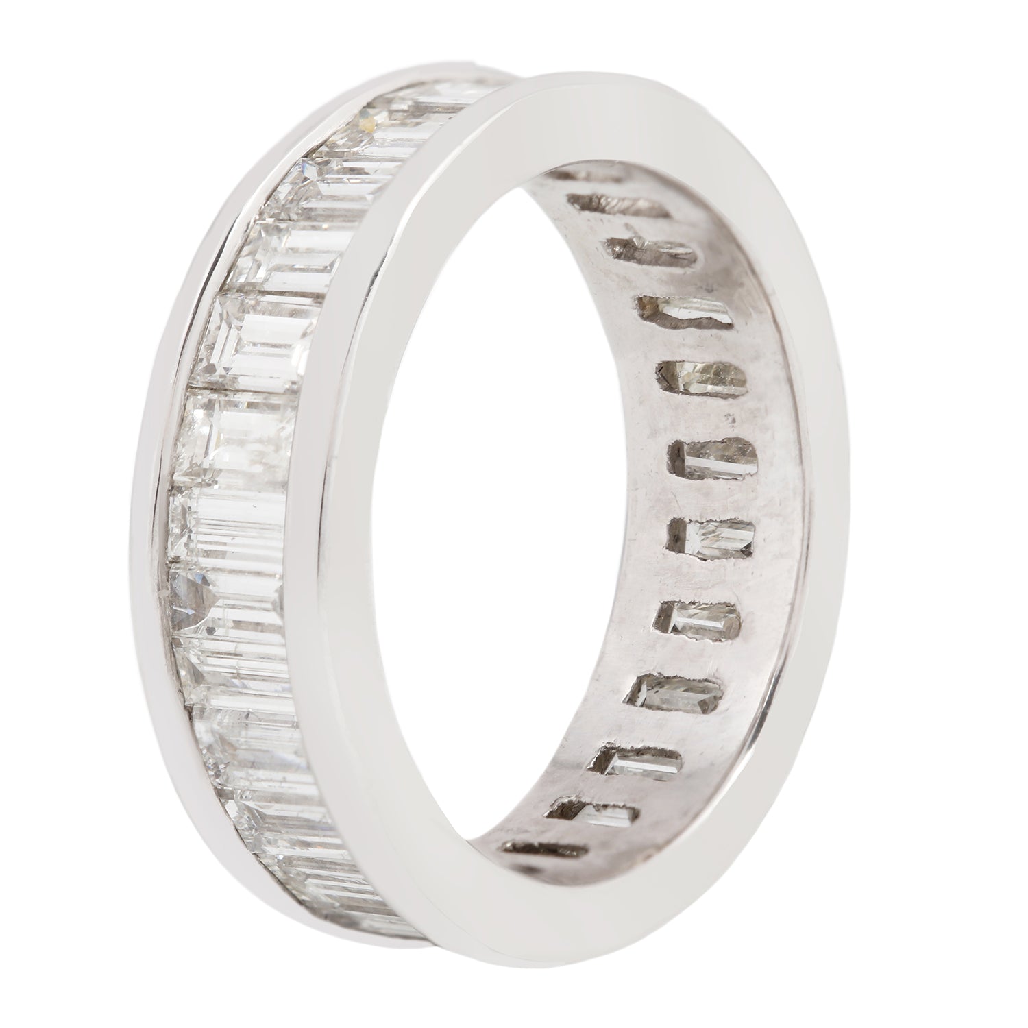 Platinum Baguette Eternity Band