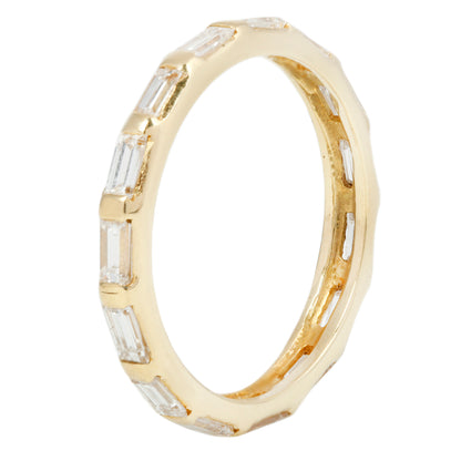 Gold & Diamond Baguette Eternity Band