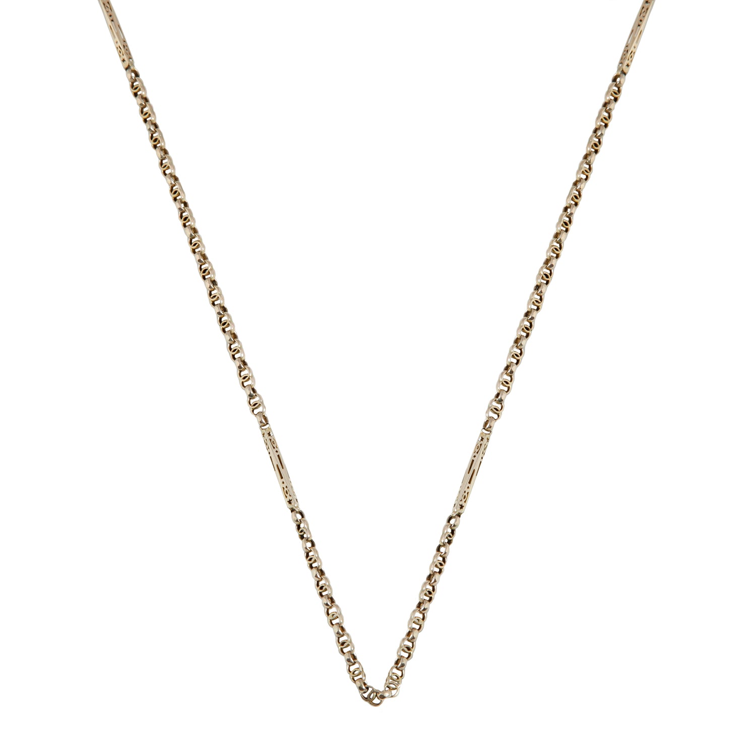 Pierced Bar Long Guard Chain