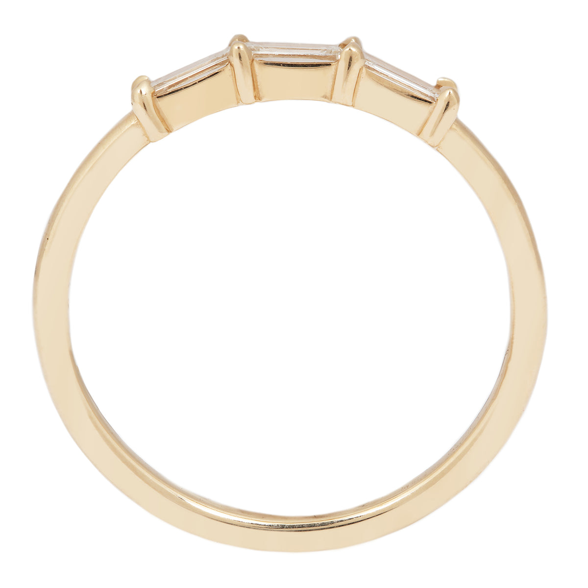 Linear Triple Baguette Ring
