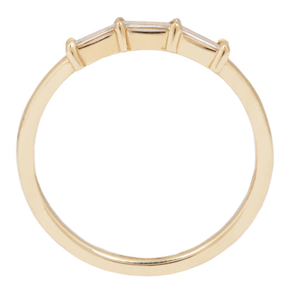 Linear Triple Baguette Ring