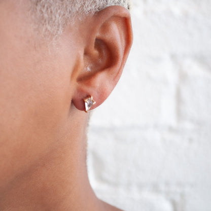 Small Quartz Kite Studs by Lauren Wolf Jewelery | ESEQUELETO