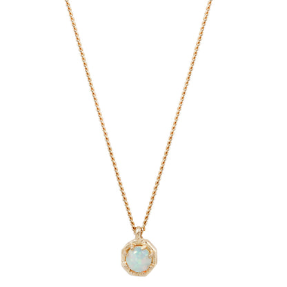 Small Opal Octagon Necklace