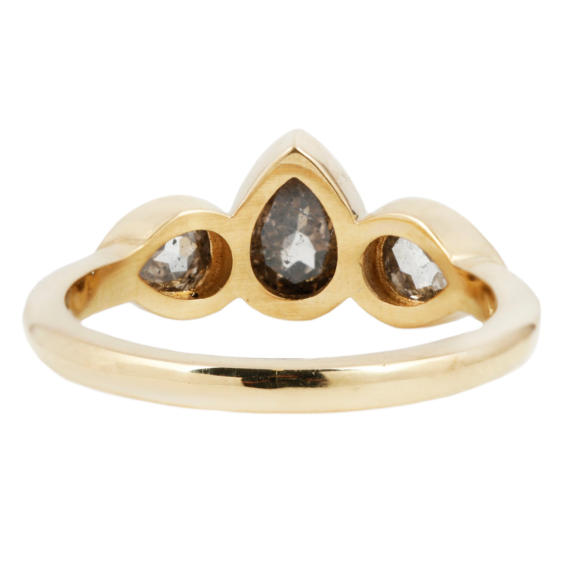 Thunder Cloud Three Stone Ring