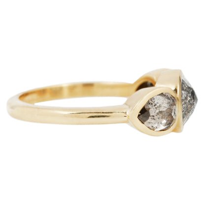 To the Moon Three Stone Ring