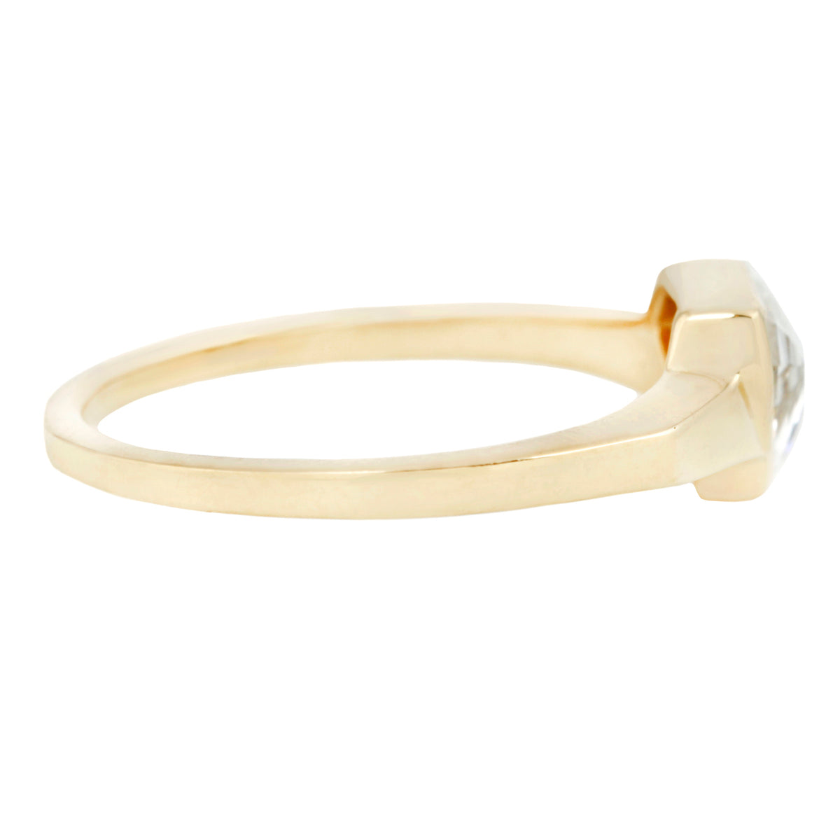 Fancy Pillar Diamond Ring