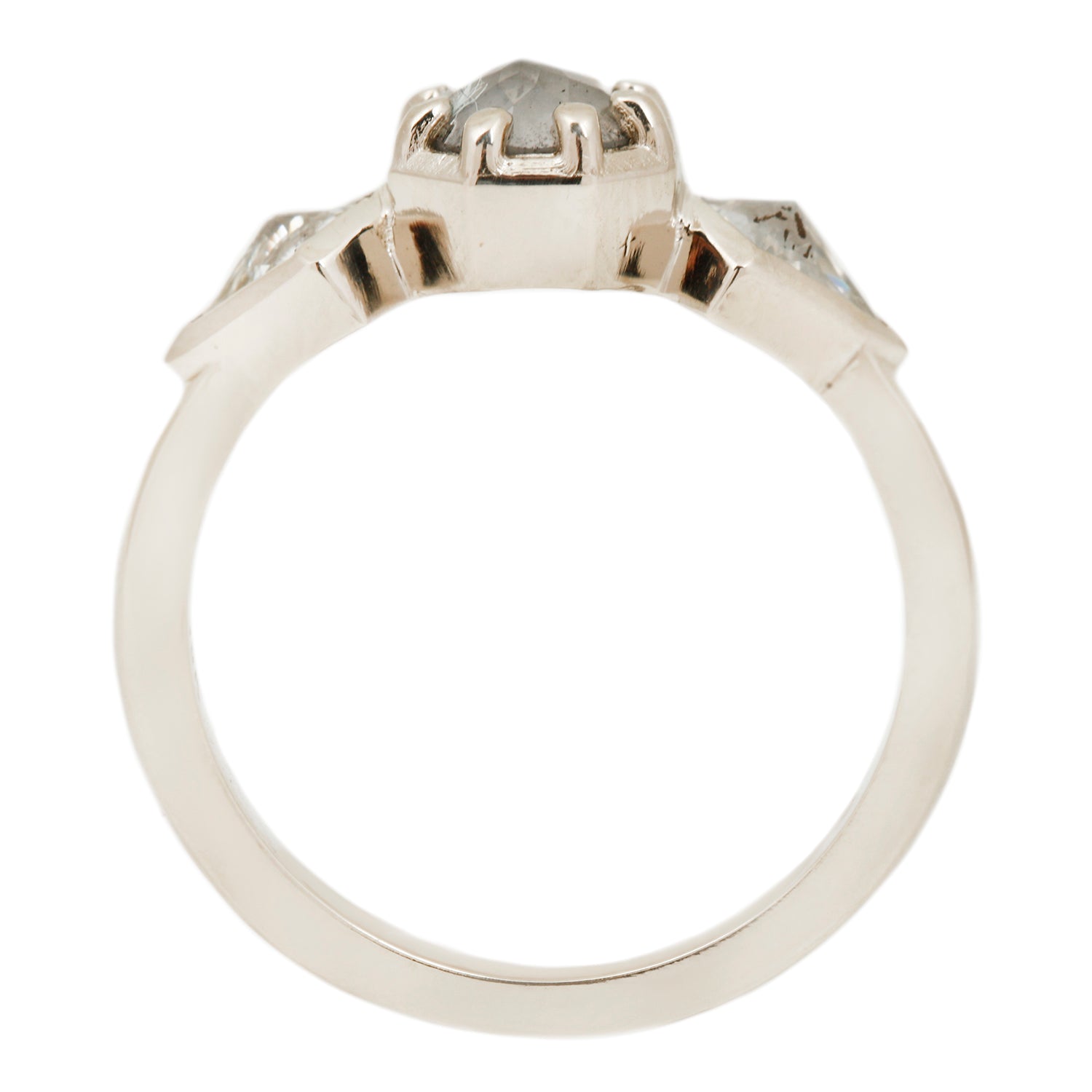 Shooting Star Three Stone Ring