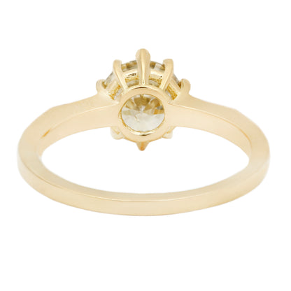 Green Tea Solitaire Ring