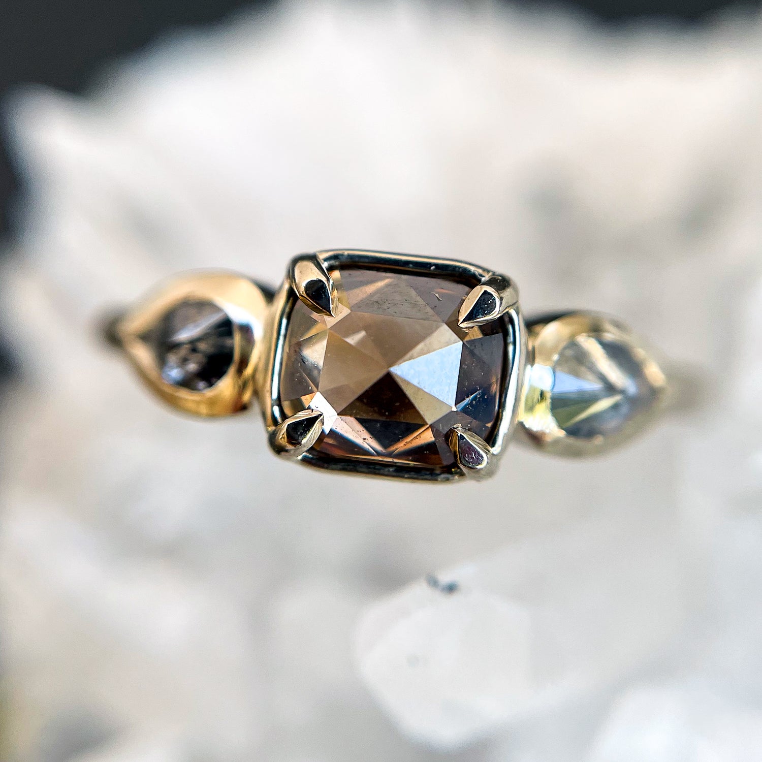 Sphinx Three Stone Ring