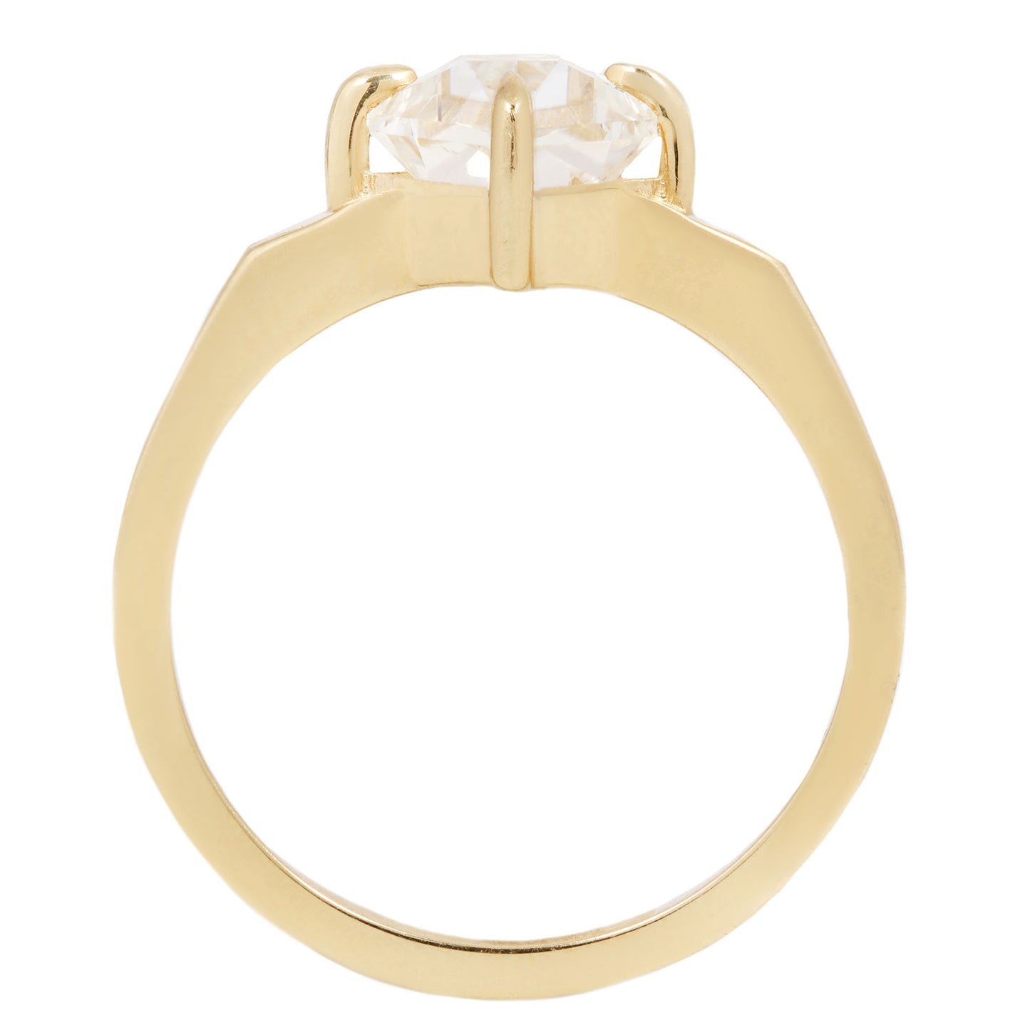 Solar Diamond Mirage Ring