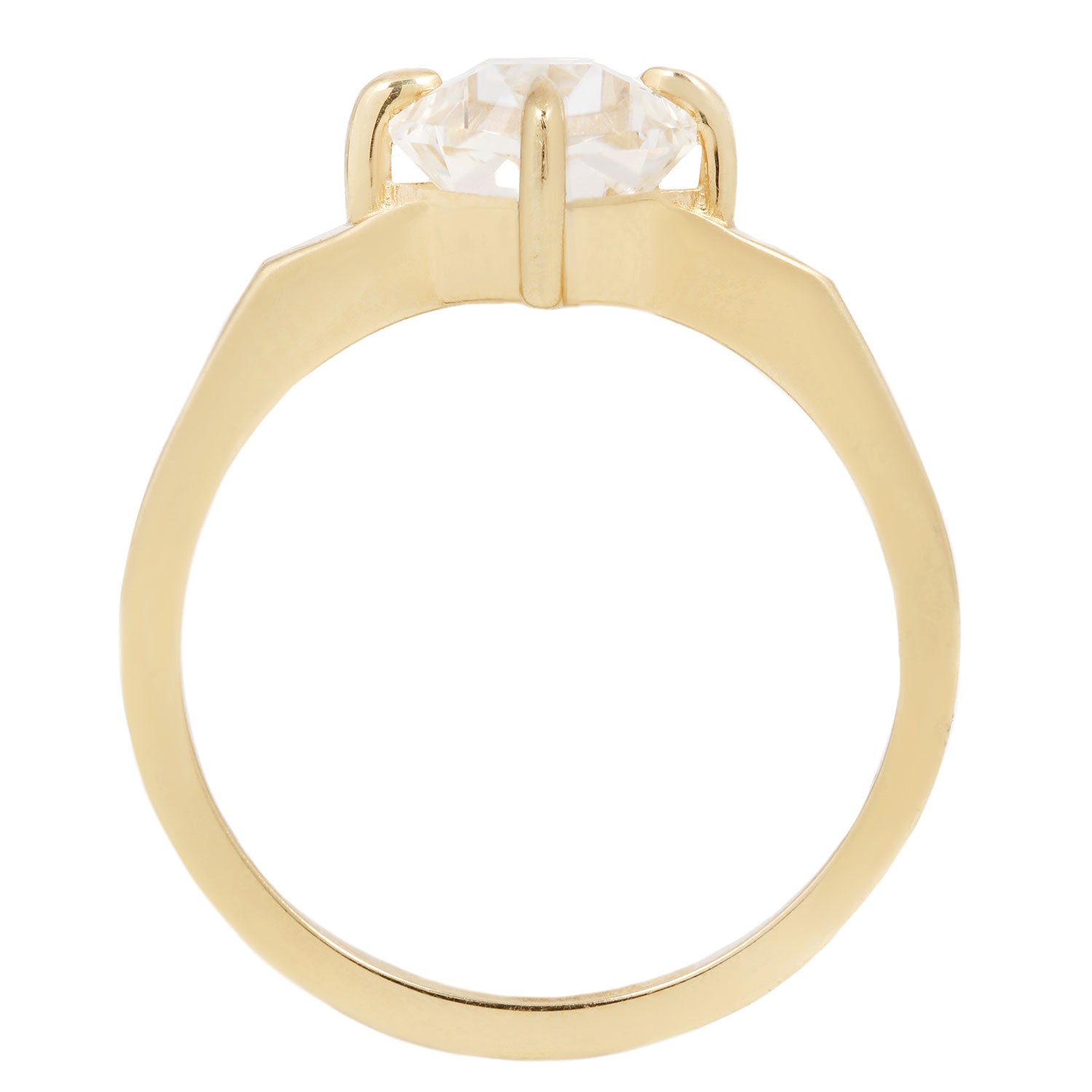 Solar Diamond Mirage Ring