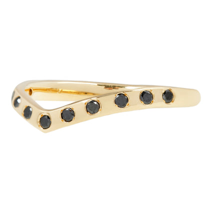 Black Flush Set Wishbone Band
