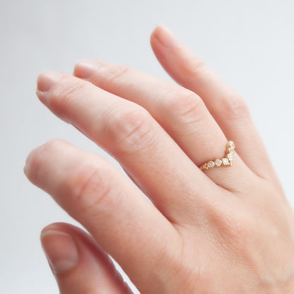 Circle Diamond Nesting Band