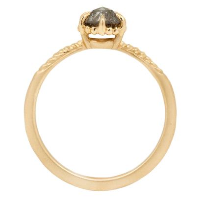 Salt & Pepper Diamond Evergreen Solitaire