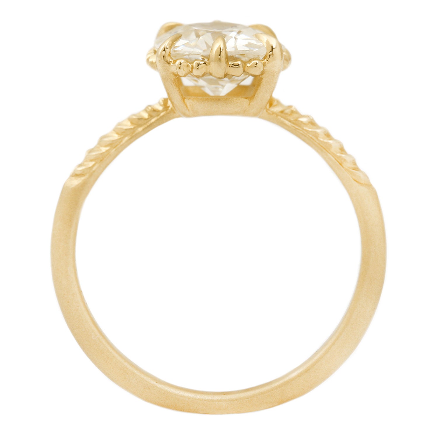 Radiant Antique Diamond Evergreen Solitaire