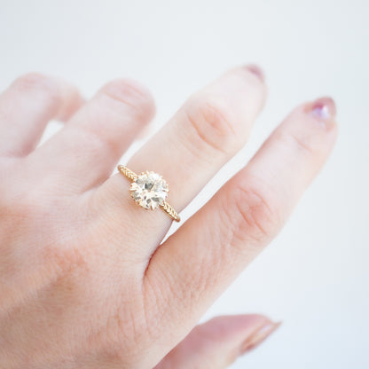 Radiant Antique Diamond Evergreen Solitaire