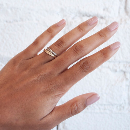 White Gold Urchin Band