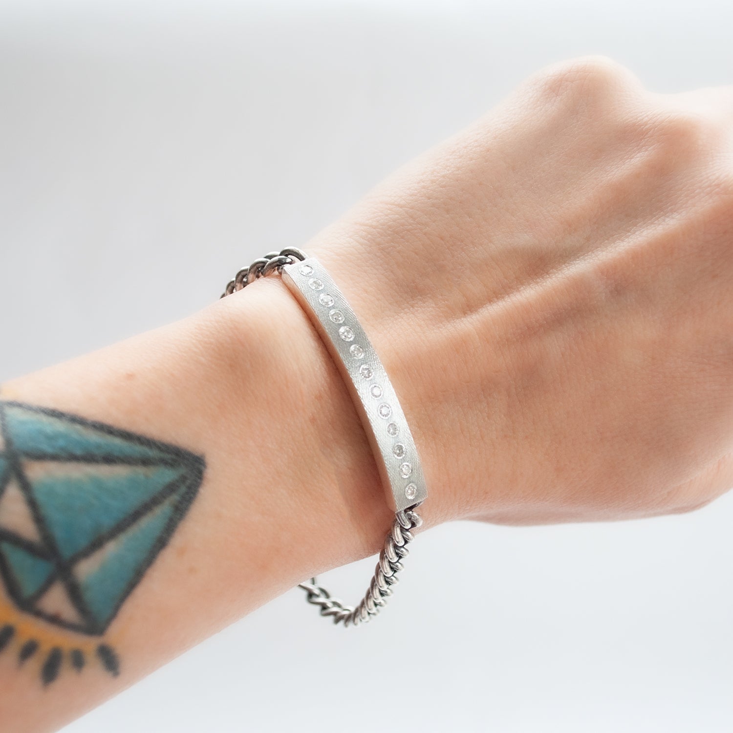 Diana Diamond ID Link Bracelet