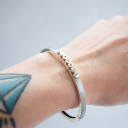 Sophia Silver Bangle